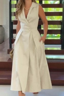 Coquette Aesthetic Cargo Skirt: Y2K Style Sleeveless Dress for Women - Elegant Fall Fashion