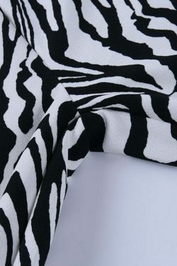 Coquette Aesthetic Cargo Skirt: Your Inner Wild Zebra Print Pants