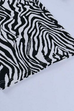 Coquette Aesthetic Cargo Skirt: Your Inner Wild Zebra Print Pants