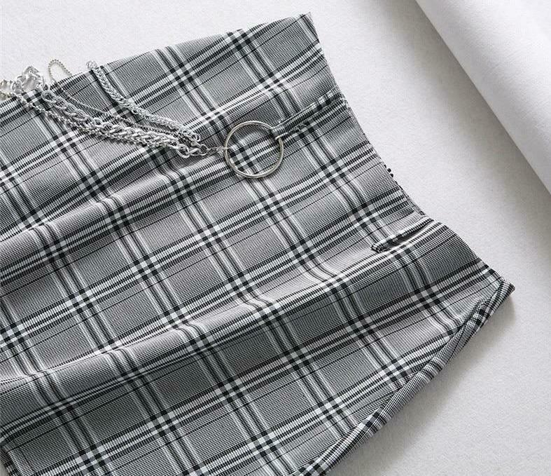 Coquette Aesthetic Chain Skirt - Y2K Fashion with Grunge & Pastel Goth Vibes Coquette Aesthetic Chain Skirt - Y2K Fashion with Grunge & Pastel Goth Vibes