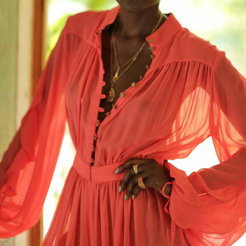 Coquette Aesthetic Chiffon Jumpsuit: Y2K Fashion Wide-Leg Outfit for Women Coquette Aesthetic Chiffon Jumpsuit: Y2K Fashion Wide-Leg Outfit for Women