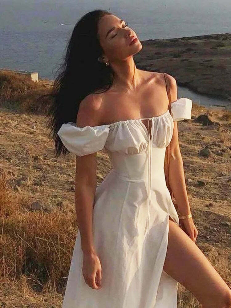 Coquette Aesthetic Clancy Ruched Tie-Up Dress - Y2K Fashion Statement for Women Coquette Aesthetic Clancy Ruched Tie-Up Dress - Y2K Fashion Statement for Women