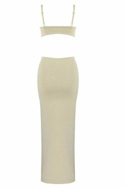 Coquette Aesthetic Claudia Backless Maxi Dress - Y2K Fashion Women's Clothing