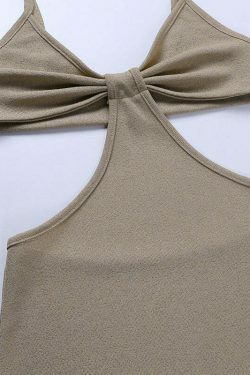 Coquette Aesthetic Claudia Backless Maxi Dress - Y2K Fashion Women's Clothing