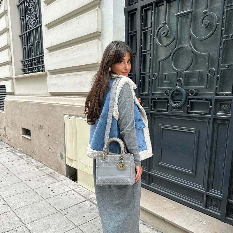 Coquette Aesthetic Cloud Nine Plush Gilet - Y2K Fashion Women's Outerwear Coquette Aesthetic Cloud Nine Plush Gilet - Y2K Fashion Women's Outerwear