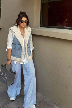 Coquette Aesthetic Cloud Nine Plush Gilet - Y2K Fashion Women's Outerwear