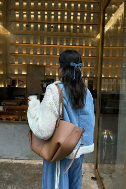 Coquette Aesthetic Cloud Nine Plush Gilet - Y2K Fashion Women's Outerwear