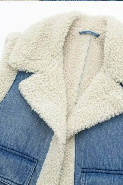 Coquette Aesthetic Cloud Nine Plush Gilet - Y2K Fashion Women's Outerwear