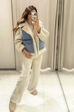 Coquette Aesthetic Cloud Nine Plush Gilet - Y2K Fashion Women's Outerwear