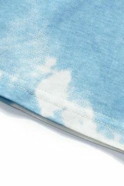 Coquette Aesthetic Cloud Print T-Shirt - Y2K Fashion with Grunge & Pastel Goth Vibes