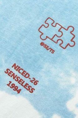 Coquette Aesthetic Cloud Print T-Shirt - Y2K Fashion with Grunge & Pastel Goth Vibes