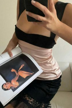 Coquette Aesthetic Cooper Cropped Vest - Y2K Fashion Women's Clothing