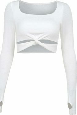 Coquette Aesthetic Coral Twisted Knot Top - Y2K Fashion Women's Clothing