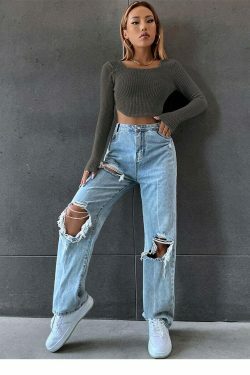 Coquette Aesthetic Coralie Waffle Knit Crop Top - Y2K Fashion Statement Piece