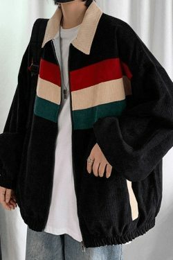 Coquette Aesthetic Corduroy Jacket for Women - Y2K Fashion Statement Piece with Grunge Vibes