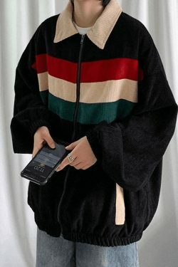 Coquette Aesthetic Corduroy Jacket for Women - Y2K Fashion Statement Piece with Grunge Vibes