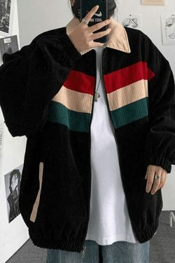 Coquette Aesthetic Corduroy Jacket for Women - Y2K Fashion Statement Piece with Grunge Vibes