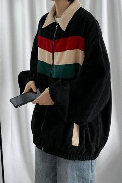 Coquette Aesthetic Corduroy Jacket for Women - Y2K Fashion Statement Piece with Grunge Vibes