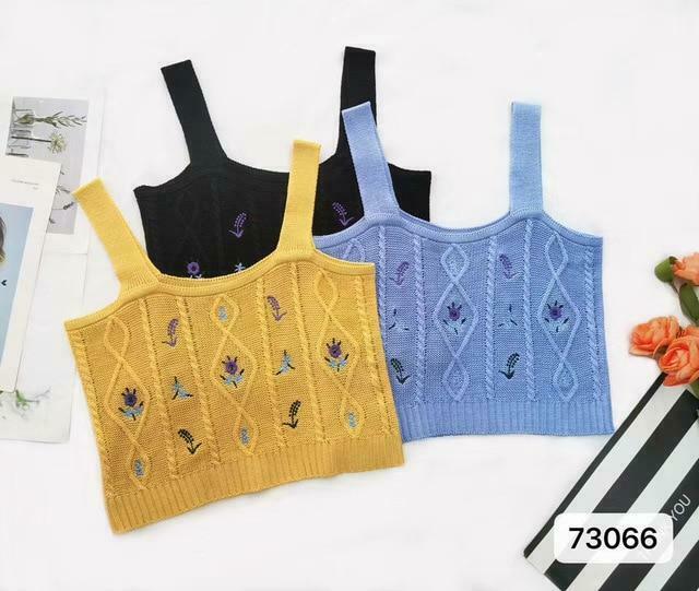 Coquette Aesthetic Cottagecore Knit Tank Top - Y2K Fashion for Women