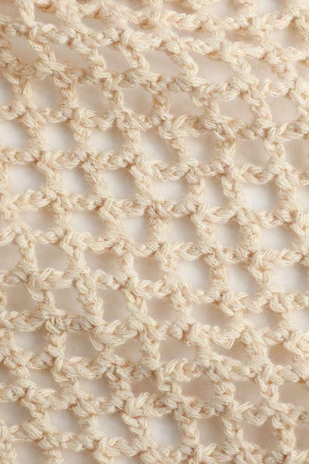 Coquette Aesthetic Crochet Fringe Hem Cami Top for Y2K Fashion Enthusiasts