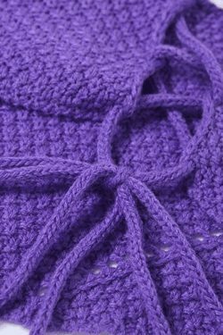 Coquette Aesthetic Crochet Knit Skirt Set for Women - Y2K Fashion Outfit