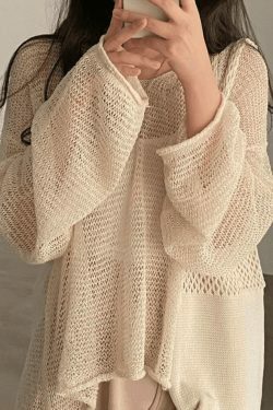 Coquette Aesthetic Crochet Knit Top for Women - Y2K Fashion Statement Piece