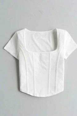 Coquette Aesthetic Crop Top: Y2K Fashion with Grunge & Pastel Goth Vibes