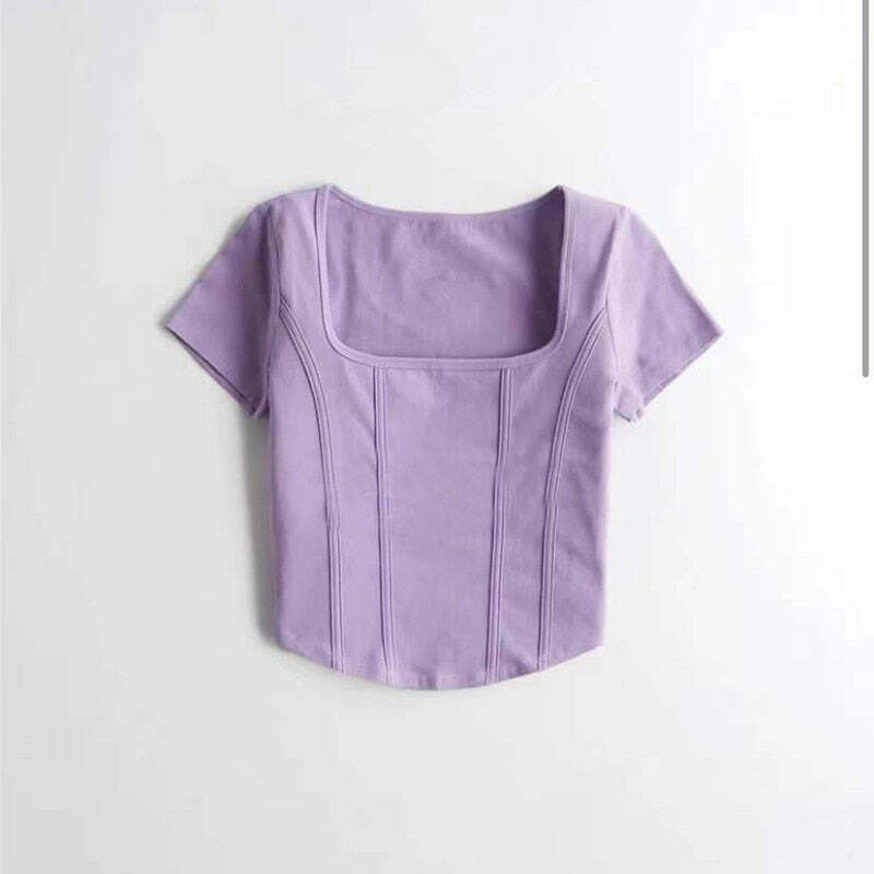 Coquette Aesthetic Crop Top: Y2K Fashion with Grunge & Pastel Goth Vibes