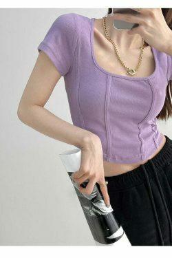 Coquette Aesthetic Crop Top: Y2K Fashion with Grunge & Pastel Goth Vibes