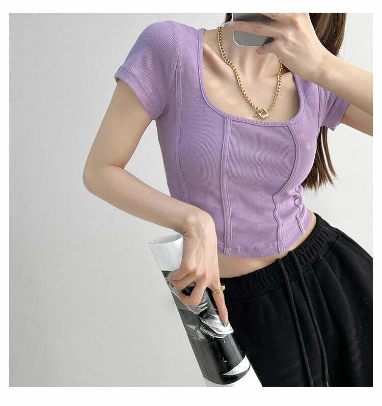 Coquette Aesthetic Crop Top: Y2K Fashion with Grunge & Pastel Goth Vibes