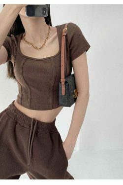 Coquette Aesthetic Crop Top: Y2K Fashion with Grunge & Pastel Goth Vibes