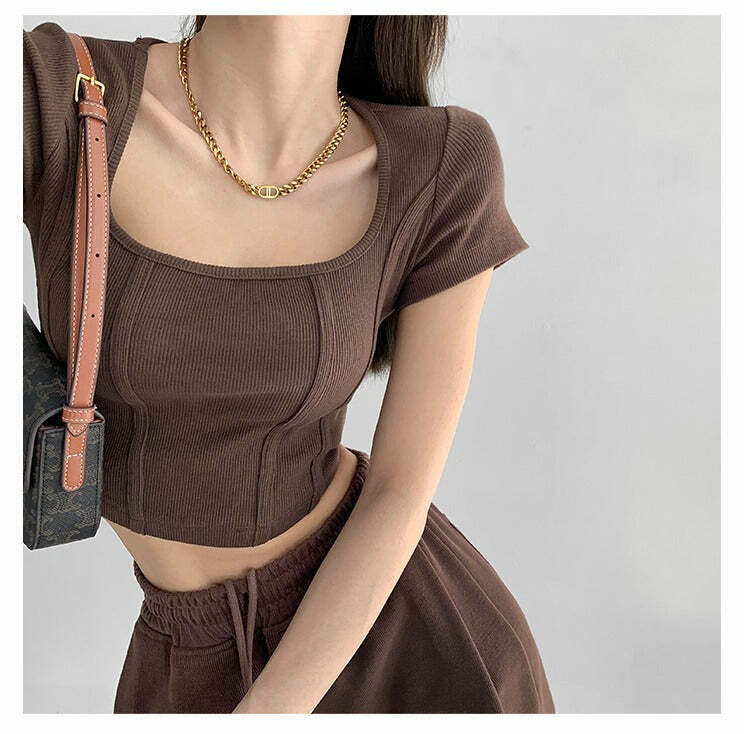 Coquette Aesthetic Crop Top: Y2K Fashion with Grunge & Pastel Goth Vibes