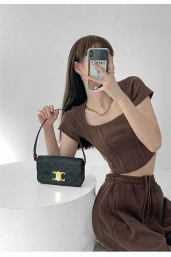 Coquette Aesthetic Crop Top: Y2K Fashion with Grunge & Pastel Goth Vibes