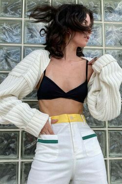 Coquette Aesthetic Cropped Cardigan