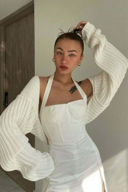 Coquette Aesthetic Cropped Cardigan