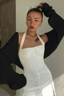 Coquette Aesthetic Cropped Cardigan