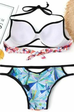 Coquette Aesthetic Cut Out Underwire Push Up Bikini