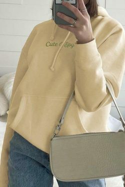 Coquette Aesthetic Cute N Spycho Casual Hoodie - Y2K Fashion Grunge Style