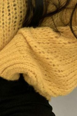 Coquette Aesthetic Cutout Lantern Sleeve Baggy Sweater for Y2K Fashion Enthusiasts