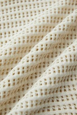 Coquette Aesthetic Cutout V-Neck Knit Sweater - Y2K Fashion Grunge Style Women's Clothing