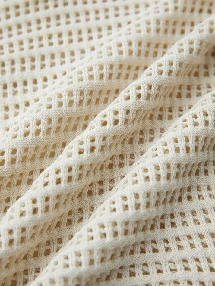 Coquette Aesthetic Cutout V-Neck Knit Sweater - Y2K Fashion Grunge Style Women's Clothing