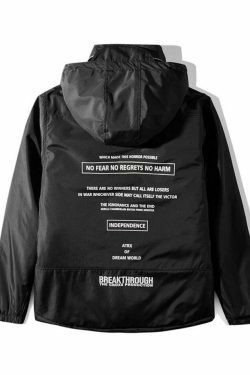 Coquette Aesthetic Dark Matter Padded Windbreaker - Y2K Fashion Statement Piece