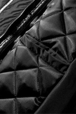 Coquette Aesthetic Dark Matter Padded Windbreaker - Y2K Fashion Statement Piece