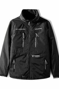 Coquette Aesthetic Dark Matter Padded Windbreaker - Y2K Fashion Statement Piece