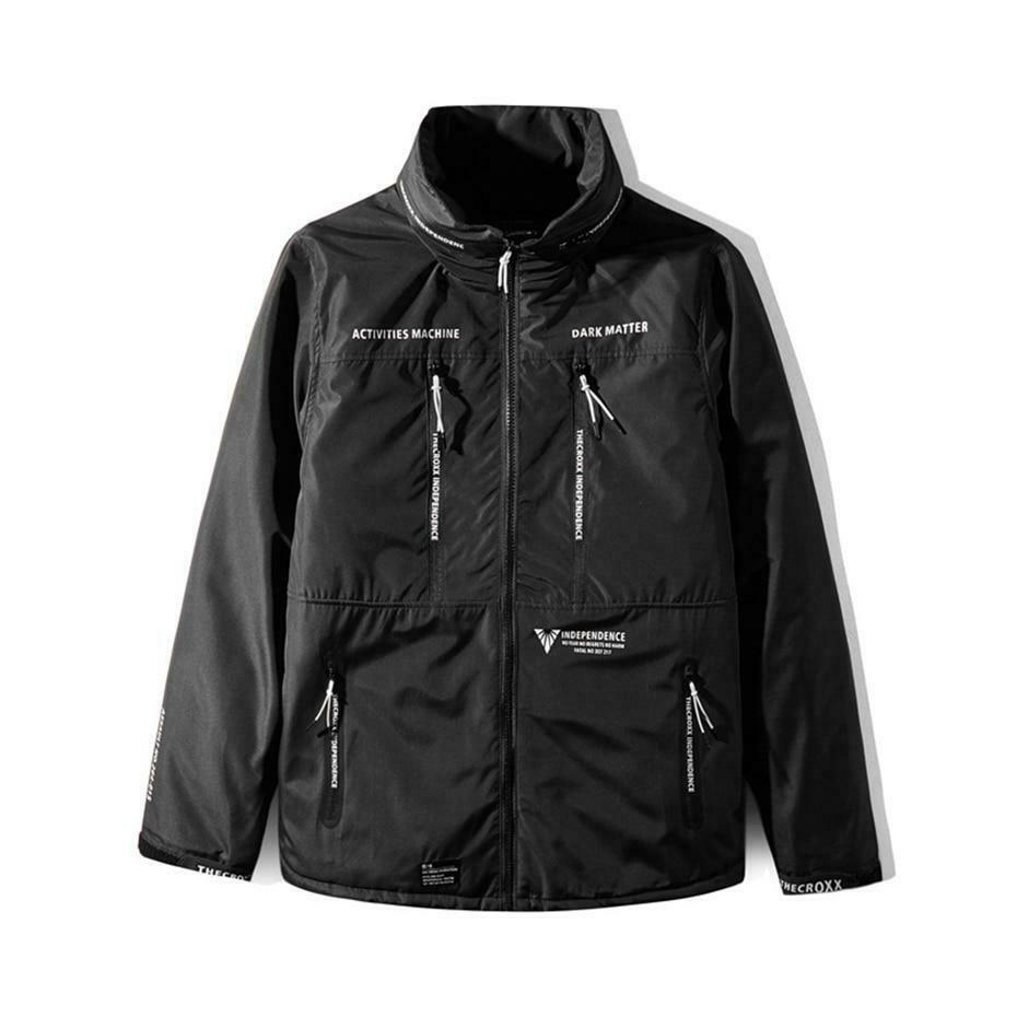Coquette Aesthetic Dark Matter Padded Windbreaker - Y2K Fashion Statement Piece