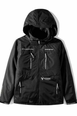 Coquette Aesthetic Dark Matter Padded Windbreaker - Y2K Fashion Statement Piece