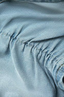 Coquette Aesthetic Denim Cargo Skirt with V-Waist Buckle & Flap Pockets