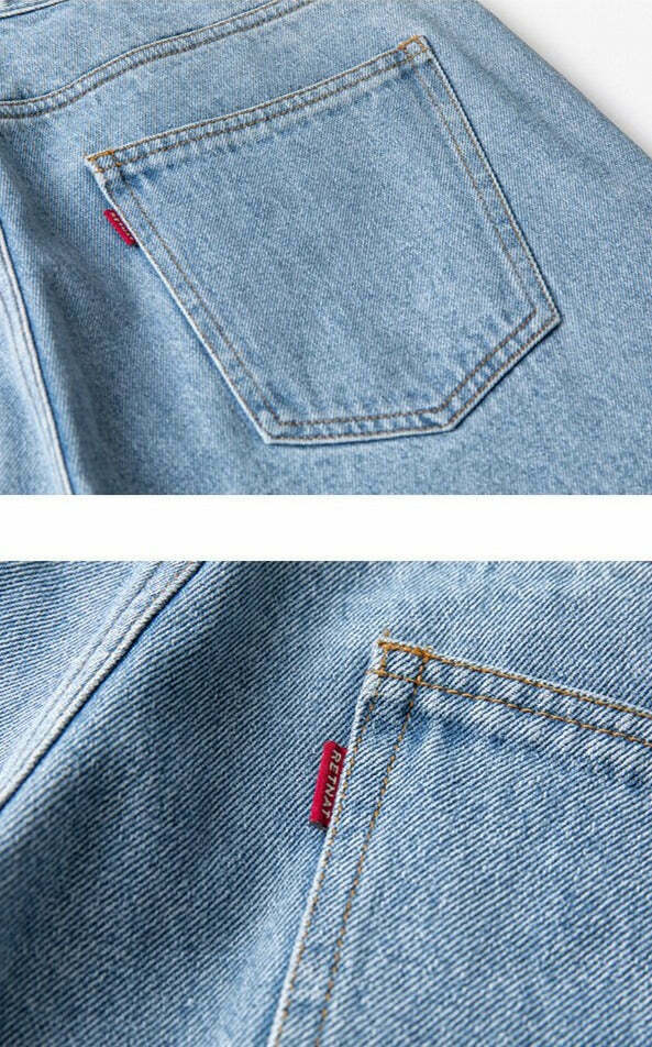 Coquette Aesthetic Denim Knee-Length Jorts with Keychain - Y2K Fashion Statement Piece Coquette Aesthetic Denim Knee-Length Jorts with Keychain - Y2K Fashion Statement Piece