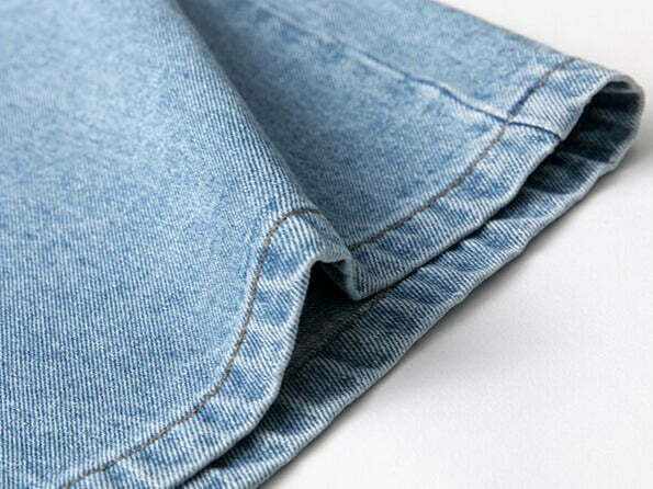 Coquette Aesthetic Denim Knee-Length Jorts with Keychain - Y2K Fashion Statement Piece Coquette Aesthetic Denim Knee-Length Jorts with Keychain - Y2K Fashion Statement Piece