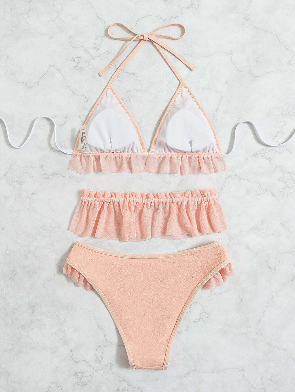 Coquette Aesthetic Diamond Backless Beach Bikini Set Coquette Aesthetic Diamond Backless Beach Bikini Set